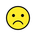 Frowning Face SVG Icon